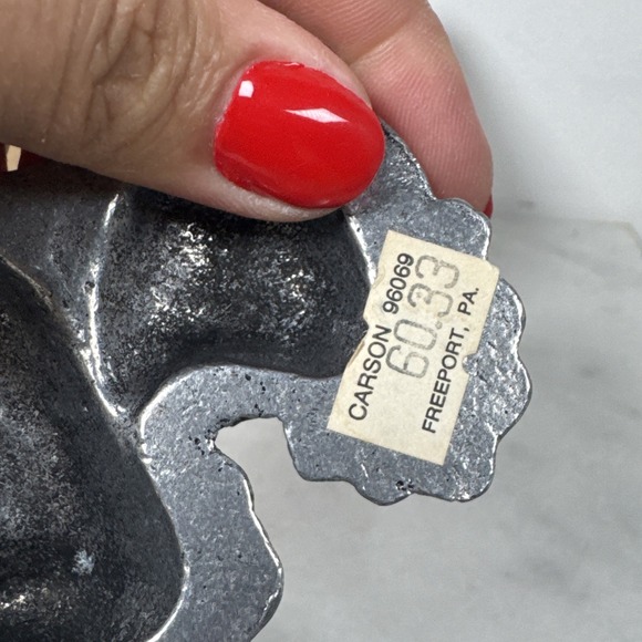 Cast Iron Christmas Stocking Holders  Girl And Snowman - Picture 6 of 7